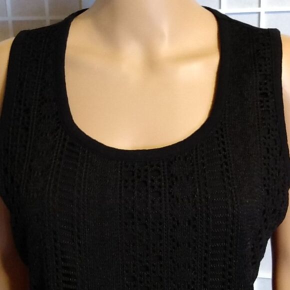 Rafaella, Jet Black, with knitted front - Picture 2 of 8